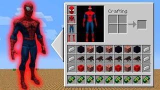 REALISTIC SPIDER MAN Inventory Shop in MINECRAFT!