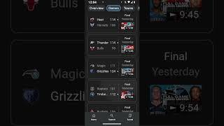NBA Basketball Scores #nationalbasketballassociation