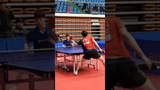 장성일 : 플릭으로 넘*겼다가~백핸드 푸쉬로 !  #tabletennis