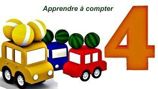 Compilation № 4 - 4 voitures pour apprendre les couleurs