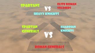 500,000 Romans vs 500,000 Spartans vs 479,000 Knights | Ultimate Epic Battle Simulator 2