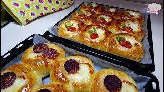 Yumuşacık Pamuk Gibi Pizza Poğaça Tarifi | Hamurişi Tarifleri