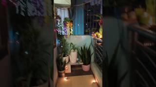 Diwali ki रात #diwalispecial #diwalidecoration #song #balconygarden #balconygardenideas