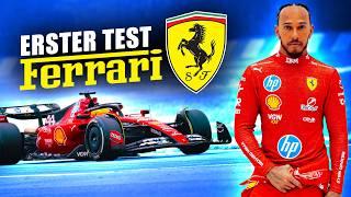 Lewis Hamilton zum ersten Mal im Ferrari! Warum durfte er dieses F1-Auto testen?