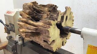 Craft Woodturning Products - Recycling Scrap Wood With Epoxy Resin To Stunning Design On Lathe