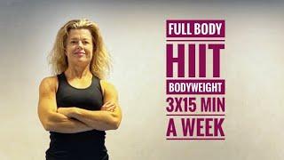 HIIT FULL BODY BODYWEIGHT AT HOME WORKOUT | Workout by AC (3X15 MIN A WEEK)