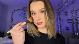 ASMR | Doing My Makeup Lofi, Whispered Rambling, Tapping, Personal Attention