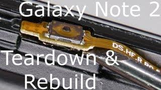 Galaxy Note 2 Disassembly & Assembly - Screen and Case Replacement - Drop Test Repair