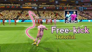 How to Score Goal From Every Free-kick in DLS 24 | Dream League Soccer 2024 Free-kick Tutorial