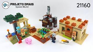 LEGO Minecraft 21160 - The Illager Raid (Speed Build) Projeto Dmais