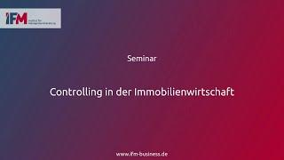 Controlling in der Immobilienwirtschaft | Seminar