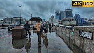 3 Hours London Rain Ambience - 2024 ️ London Rain Walk Compilation | Best Collection [4K HDR]