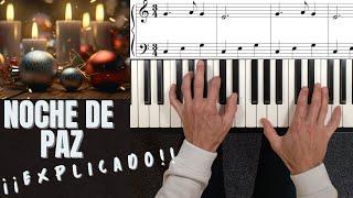 Cómo tocar Noche de paz ¡en 10 MINUTOS! - Tutorial FÁCIL para piano + PARTITURA