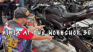 Kawasaki Ninja ZX-6R | Workshop 30 | 79,800 km | Hot coolant spilling everywhere