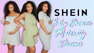 SheIn Baby Shower Maternity Try On Haul | Jasmine Defined