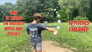 How to Throw the *CRAZIEST* Wiffle Ball Pitches! | Pitching Tutorial