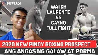 Criztian Pitt Laurente | Pinoy Boxing Prospect na May Angas ang Galaw |  Full Fight Laurent vs Cayno