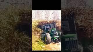 jhon deere power to trolley 2000000 kg full lode trector stutas short video#tractor #shortvideo