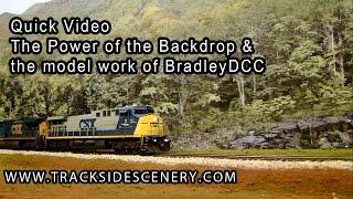 A look at the Power of the Backdrop with BradleyDCC's models