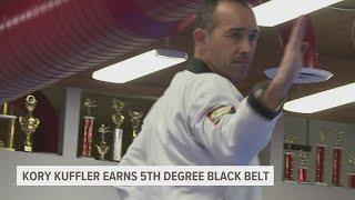 News 8's Kory Kuffler earns 5th degree black belt