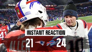 INSTANT REACTION: Patriots finally show 'pulse', 'identity' in frustrating 24-21 loss to the Bills