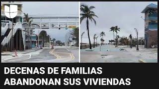 Desoladas, así lucen algunas calles de Florida ante la cercanía del huracán Milton