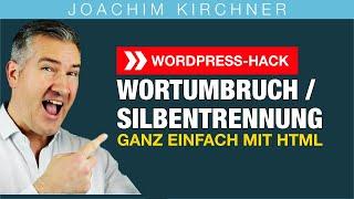 Wortumbruch und Silbentrennung in WordPress für mobile Ansicht optimieren