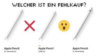 Kauf dir nicht den falschen Apple Pencil! Das ist der Unterschied zwischen den drei Modellen