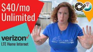 Verizon's LTE Home Internet - $40/month Unlimited Data - Is It Mobile for RVers & Boaters??