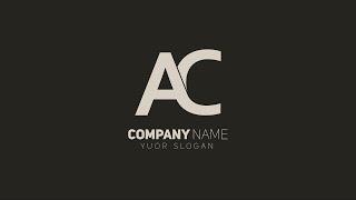 Sleek AC Letter Logo Design | Adobe Illustrator Tutorial