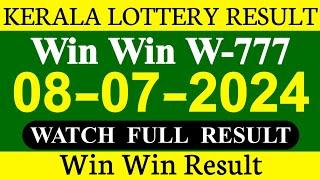 Kerala Lottery result // Win Win W-777 Results // 08.07.2024.