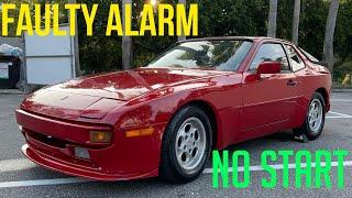 1984 Porsche 944 faulty alarm caused no start issue: diagnosing spark and fuel to solve