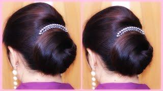 Graceful  Hair Bun Tutorial | Perfect Low Bun Style for Girls | HairStyle Girl For Beautiful Look