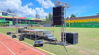 Sound System setup for Abellana Intramurals by SDSS vlog