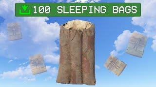 Loot from 100 sleeping bags in Rust