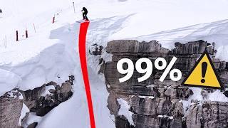 99% aller Skifahrer würden HIER niemals runterfahren!