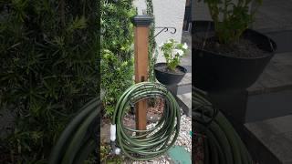 Build This Decorative Hose Holder from 4x4 Post | Cost of Hose Holder with Planter | #diy #hose