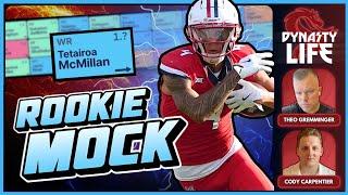 UPDATED! 2025 Dynasty Fantasy Football Rookie Mock Draft (2 Rounds) | Risers, Fallers & Sleepers