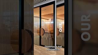 New Hanuman glass House Hyderabad #glass #wardrobe #officepartition #mirror #meshdoor#poojaroom