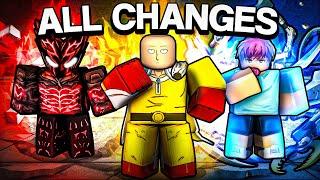 ALL Changes in The Strongest Battlegrounds UPDATE..