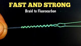 Alberto knot | How to tie braid to fluorocarbon fast and strong