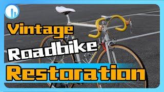 VINTAGE BIKE RESTORATION ROADBIKE steel is real