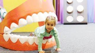 Funny Baby playing with Giant Toys Playground for kids