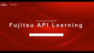 Fujitsu API Learning