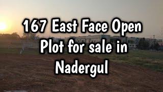 167 Sq Yards East Face Open plot for sale in Nadergul, Hyderabad