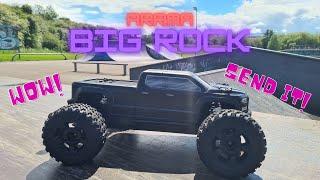 Arrma Big Rock - Big Rock At Skatepark - RC Bashing