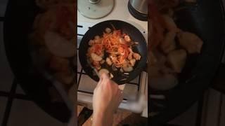 Вкусные макарошки с мясом #рецепт