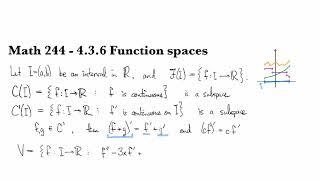 4.3.6 Function spaces