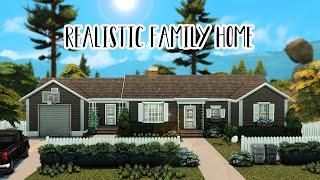 Realistic Family Home ...(Sims 4 Speed Build)