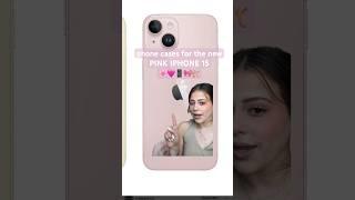 phone cases for THE PINK IPHONE 15🩷🩰 #youtubeshorts #shorts #iphone15